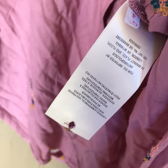 Anthropologie county fair pink hot balloon embroidered top - Picture 8 of 11